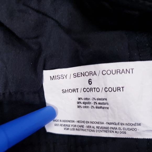 Gloria Vanderbilt Size 6 Short Black Khaki Unltd Pants - Picture 7 of 8